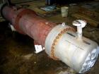 Used Doyle and Roth Shell and Tube Heat Exchanger, 420 Square Feet, Horizontal. Carbon steel shell rated FV/150 psi at 350 deg F, and –20 deg F at FV/150 psi. (268) 3/4