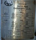 Used- G.E.O. Heat Exchangers Shell & Tube Heat Exchanger