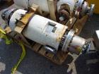 USED: Ketema single pass shell and tube heat exchanger, 39 square feet, size 8-A-36, Alloy 20 product contact areas, horizontal. Carbon steel shell rated 150 psi at 350 deg F, (72) 5/8