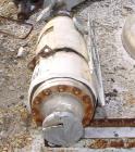 USED: Ketema single pass shell and tube heat exchanger, 39 square feet, size 8-A-36, Alloy 20 product contact areas, horizontal. Carbon steel shell rated 150 psi at 350 deg F; (72) 5/8