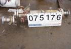 USED: Ketema single pass shell and tube heat exchanger, 23 sq ft, size 6-B-48, vertical. Stainless steel shell rated 150 psi at 350deg F, (30) 3/4