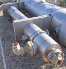 Used RAS Process Equipment 2 pass shell and tube heat exchanger, 193 square feet, horizontal. Type BEM 10-144. 316L stainless steel shell rated 50 psi/FV at 180 deg F. (82) 3/4