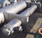 Used RAS Process Equipment 2 Pass Shell and Tube Heat Exchanger, 193 square feet, horizontal, type BEM 10-144. 316L stainless steel shell rated 50 psi/FV at 180 deg F. (82) 3/4'' diameter x 12' long ...