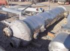 Used RAS Process Equipment 6 Pass Shell and Tube Heat Exchanger, 608 square feet, horizontal, type BEM 23-144. 316L stainless steel shell rated 50 psi/FV at 340 deg F. (258) 3/4