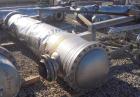 Used RAS Process Equipment 6 Pass Shell and Tube Heat Exchanger, 608 square feet, horizontal, type BEM 23-144. 316L stainless steel shell rated 50 psi/FV at 340 deg F. (258) 3/4