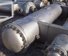 Used RAS Process Equipment 6 Pass Shell and Tube Heat Exchanger, 608 square feet, horizontal, type BEM 23-144. 316L stainless steel shell rated 50 psi/FV at 340 deg F. (258) 3/4
