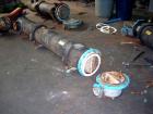Used CMS U Tube Heat Exchanger, 93 square feet, Hastelloy C22 tubes, tube sheet and bonnet with (68) 3/4
