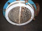 Used CMS U Tube Heat Exchanger, 93 square feet, Hastelloy C22 tubes, tube sheet and bonnet with (68) 3/4