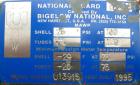 Used Bigelow National 8 Pass U Tube Heat Exchanger, 86 Square Feet, Horizontal