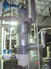 Used Pfaudler Single Pass Shell & Tube Heat Exchanger, 15.2 square feet, vertical. Carbon steel shell rated 100 psi at -20 to 400 deg F. (26) 3/4'' Diameter x 3’ long Hastelloy B tubes rated 150/FV p...
