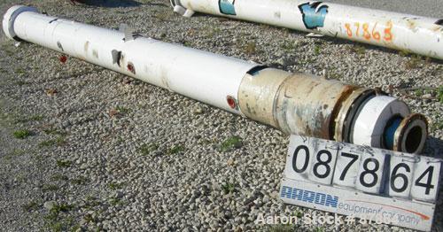 USED: American Standard single pass shell and tube heat exchanger, horizontal, approximately 258 square feet. Carbon steel shell rated 75 psi at 300 deg F, (110) 3/4" diameter x 12' long brass tubes ...