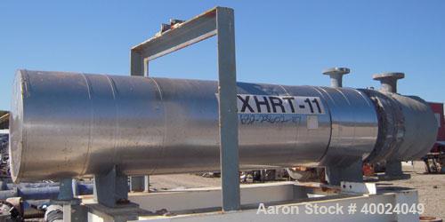 Used Atlas U Tube Heat Exchanger, approximately 35 square feet, horizontal. Carbon steel construction. Shell rated fv/150 psi at 400 deg F, (40) 3/4" diameter x 4'6" long tubes rated 150 psi at 400 d...