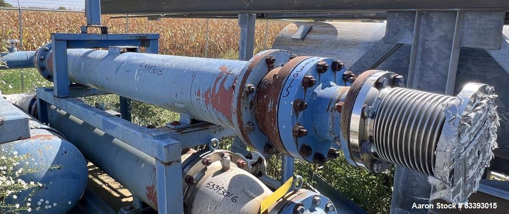 Used – Aurora Industrial Machining Horizontal Shell & Tube Heat Exchanger – 150 PSI, Carbon Steel