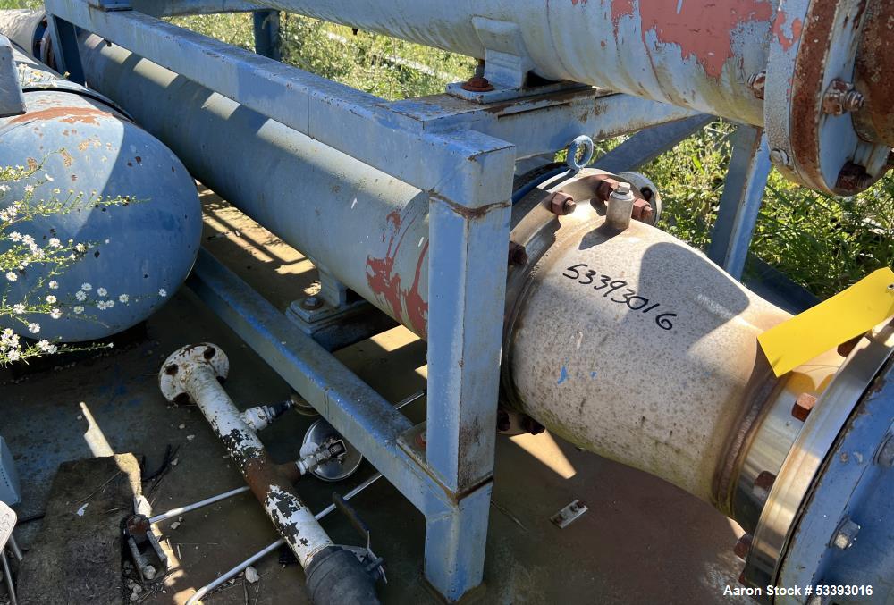 Used Aurora Industrial Machining Horizontal Carbon Steel Shell & Tube Heat Exchanger