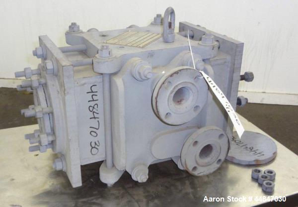 Used Carbone Graphite Block Type Heat Exchanger, Approximately 10 Square Feet