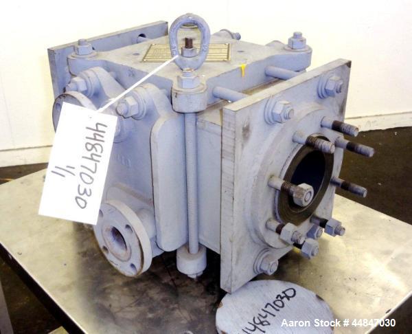 Used Carbone Graphite Block Type Heat Exchanger, Approximately 10 Square Feet