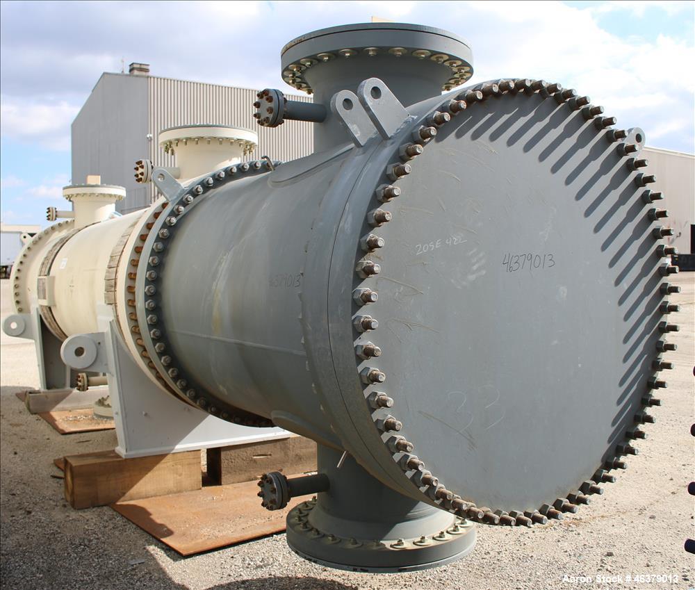 Unused 2-Pass Shell & Tube Heat Exchanger – 4,625 Sq. Ft., Carbon Steel, Horizontal
