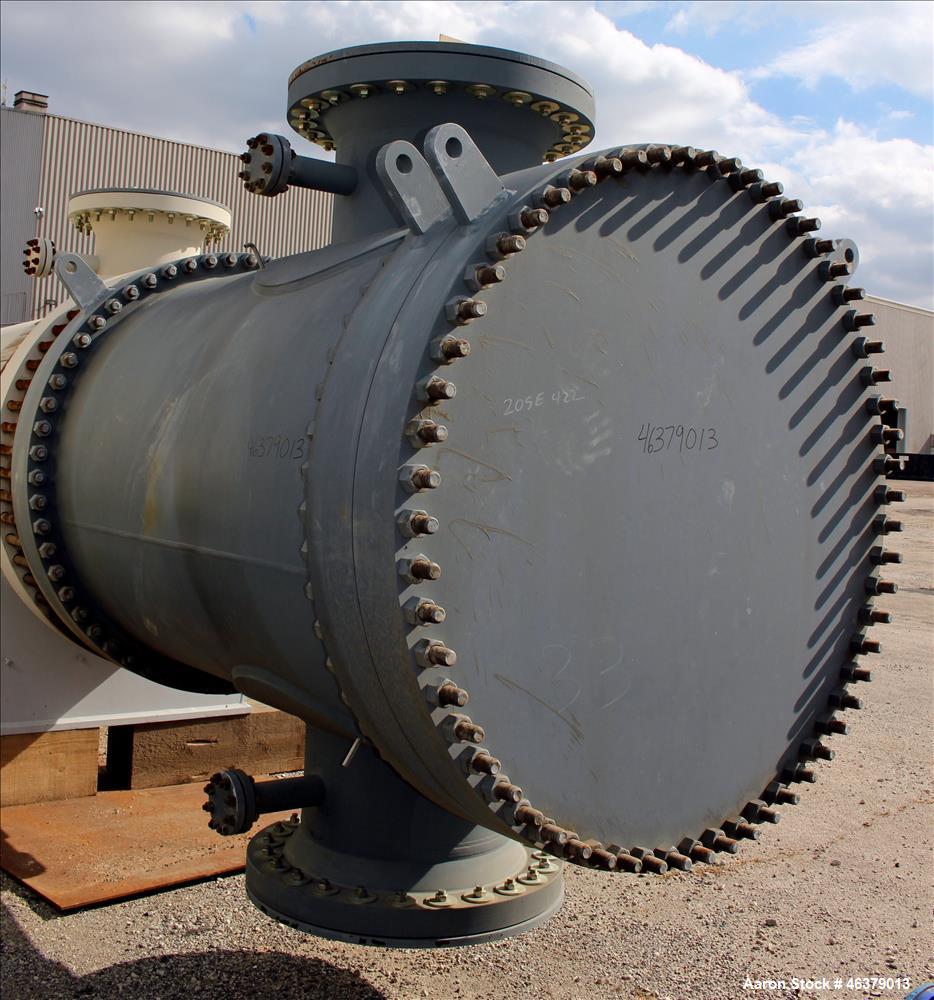 Unused 2-Pass Shell & Tube Heat Exchanger – 4,625 Sq. Ft., Carbon Steel, Horizontal