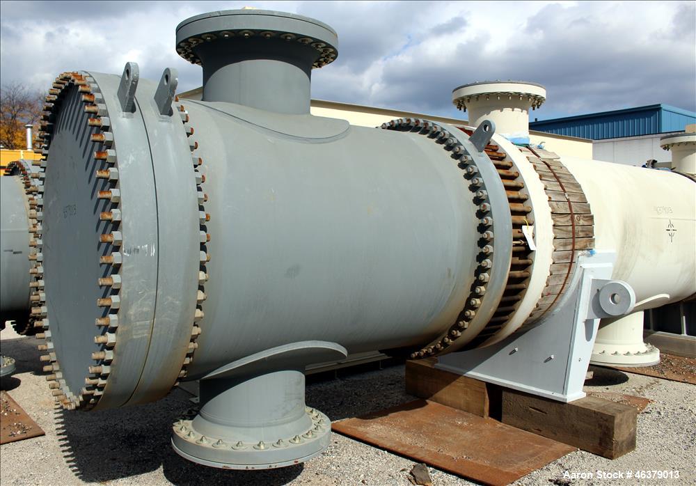 Unused 2-Pass Shell & Tube Heat Exchanger – 4,625 Sq. Ft., Carbon Steel, Horizontal