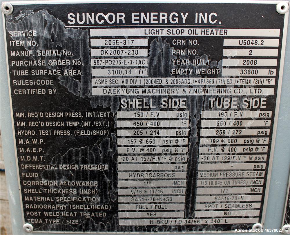 U-Tube Shell and Tube Heat Exchanger