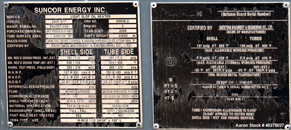 U-Tube Shell and Tube Heat Exchanger