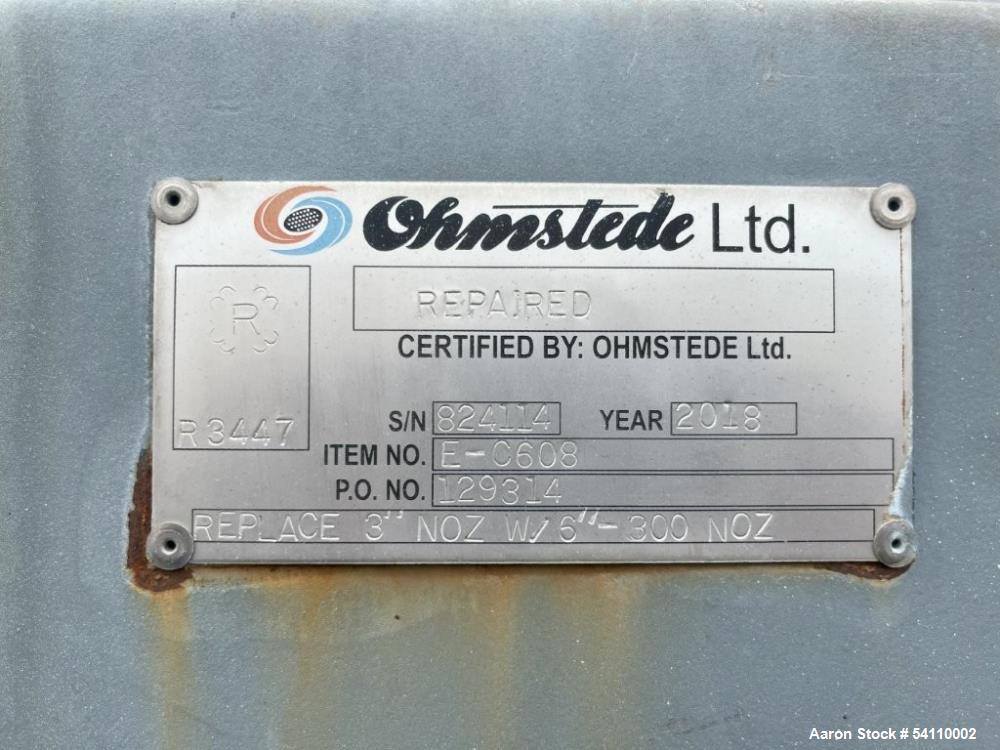 Used Doyle & Roth Shell & Tube Heat Exchanger | 1963 Sq. Ft. | Alloy 400 Tubes | 300 PSI | 2006/2018