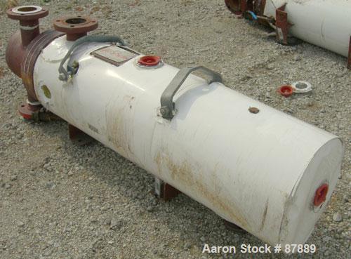 Used Doyle and Roth U Tube Heat Exchanger, approximately 25 square feet, horizontal. Carbon steel shell rated 100 psi at 350 deg F. (32) 3/4" diameter x 4' long carbon steel tubes rated 100 psi at 35...