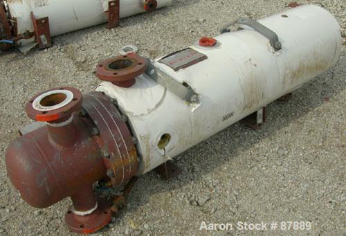 Used Doyle and Roth U Tube Heat Exchanger, approximately 25 square feet, horizontal. Carbon steel shell rated 100 psi at 350 deg F. (32) 3/4" diameter x 4' long carbon steel tubes rated 100 psi at 35...