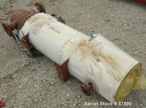 Used Doyle and Roth U Tube Heat Exchanger, approximately 25 square feet, horizontal. Carbon steel shell rated 100 psi at 350 deg F. (32) 3/4" diameter x 4' long carbon steel tubes rated 100 psi at 35...
