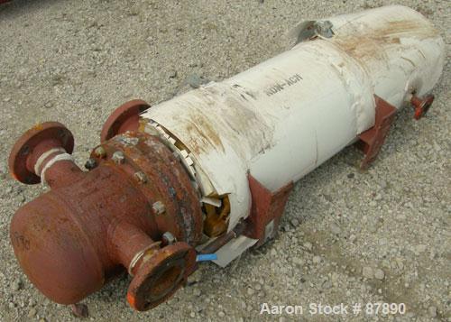 Used Doyle and Roth U Tube Heat Exchanger, approximately 25 square feet, horizontal. Carbon steel shell rated 100 psi at 350 deg F. (32) 3/4" diameter x 4' long carbon steel tubes rated 100 psi at 35...