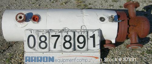 Used Doyle and Roth 4 Pass U Tube Heat Exchanger, approximately 44 square feet, horizontal. Carbon steel shell rated 100 psi at 350 deg F. (30) 3/4" diameter x 4' long carbon steel tubes rated 100 ps...
