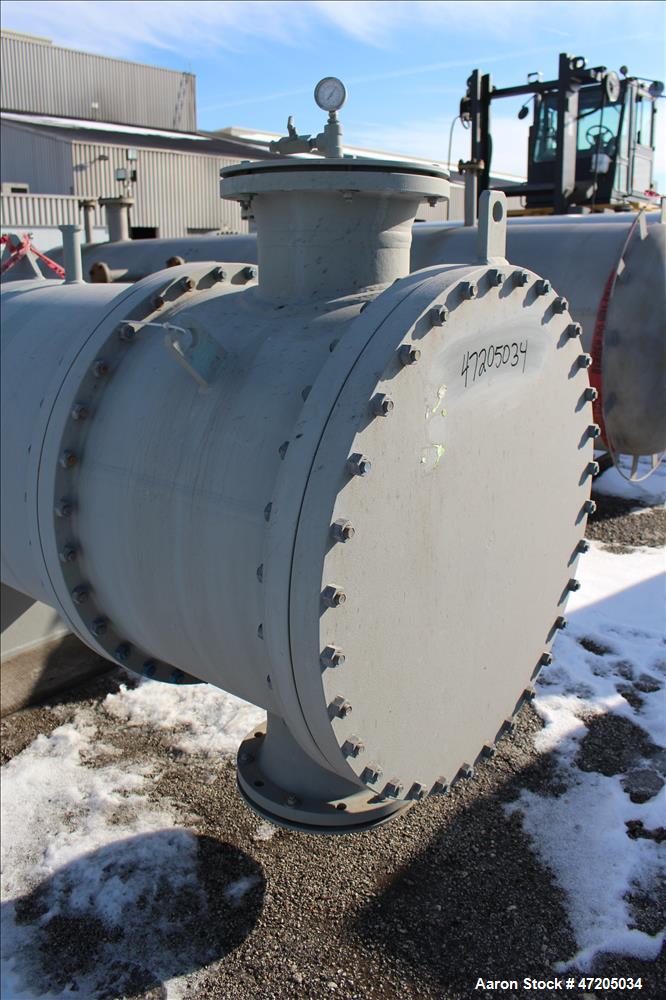 Unused- Fabsco 2 Pass Shell & Tube Heat Exchanger, Approximately 4,092 Square Feet, Horizontal. Carbon steel shell rated 350 psi at -30 to 250 degrees F. (1044) 3/4" Diameter x 20' long carbon steel ...
