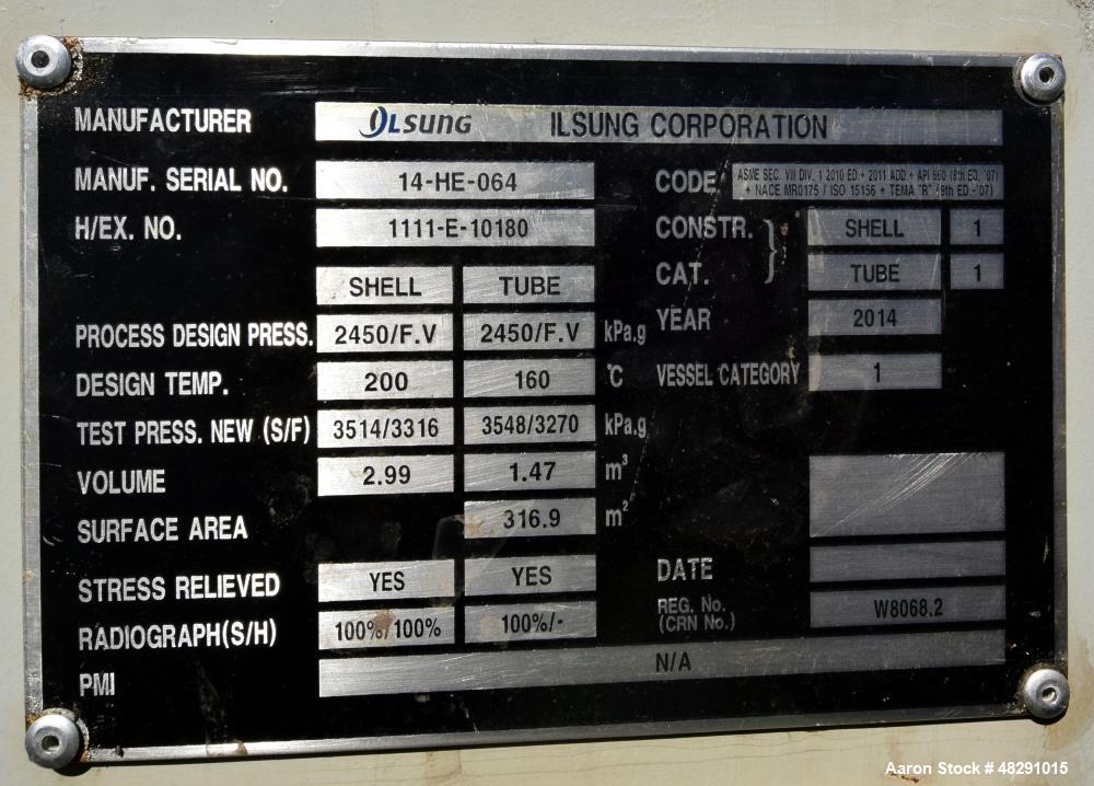 U Tube Shell & Tube 4-Pass Heat Exchanger