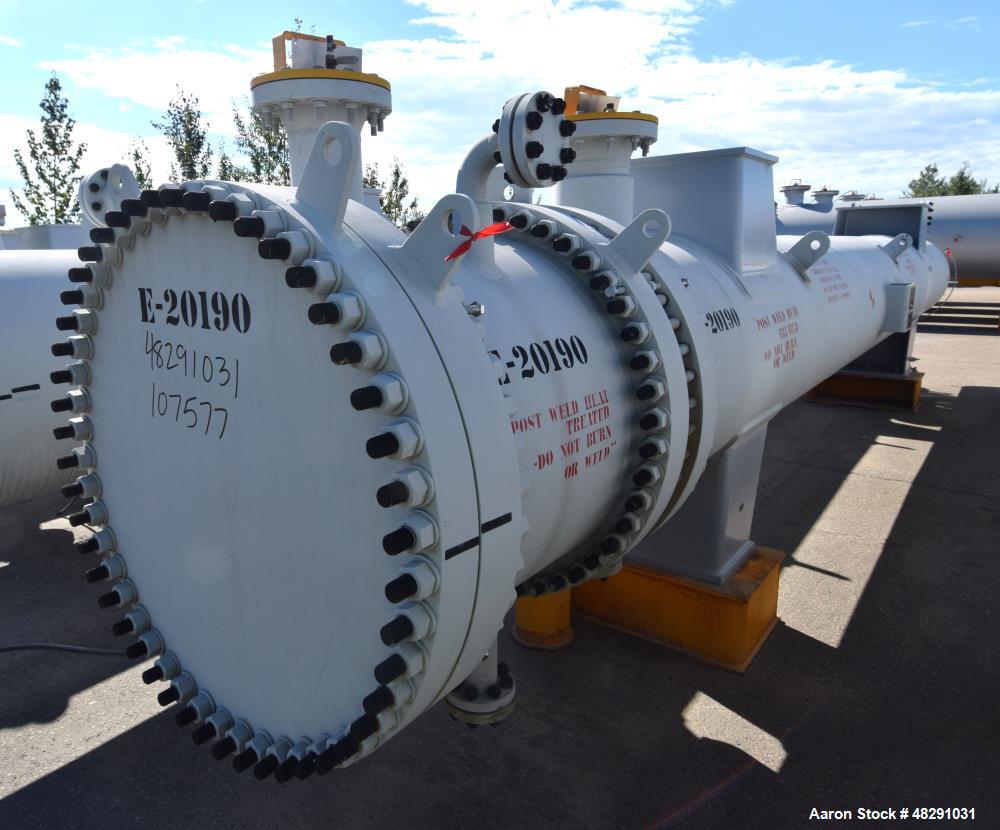 Unused (4) Pass U-Tube Shell & Tube Heat Exchanger – 3409 Sq. Ft., AEU, Carbon Steel | Industrial