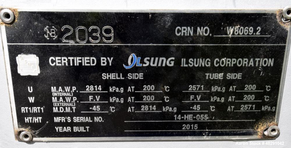 Unused- 4 Pass U Tube Shell & Tube Heat Exchanger