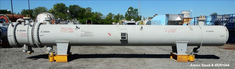 Used  3,409 Sq. Ft., Carbon Steel 4-Pass U-Tube Shell & Tube Heat Exchanger – Industrial