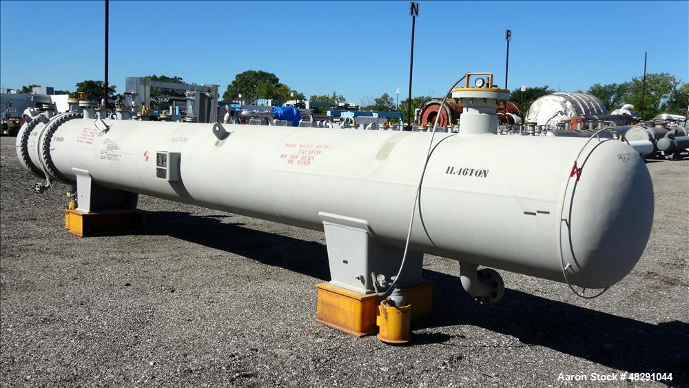 Used  3,409 Sq. Ft., Carbon Steel 4-Pass U-Tube Shell & Tube Heat Exchanger – Industrial