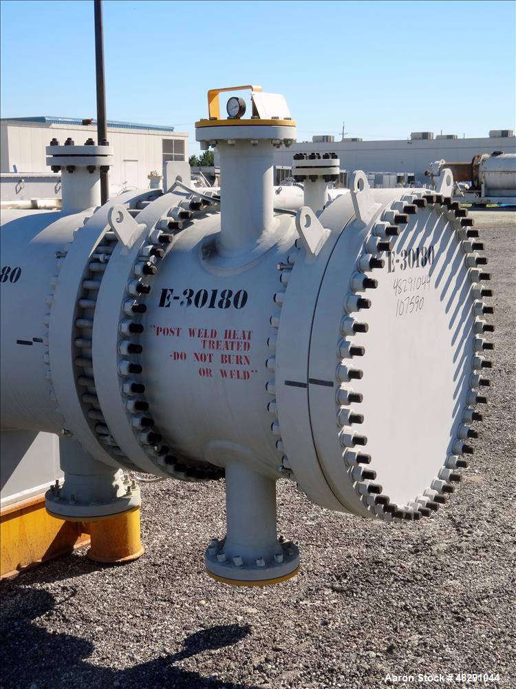 Used  3,409 Sq. Ft., Carbon Steel 4-Pass U-Tube Shell & Tube Heat Exchanger – Industrial
