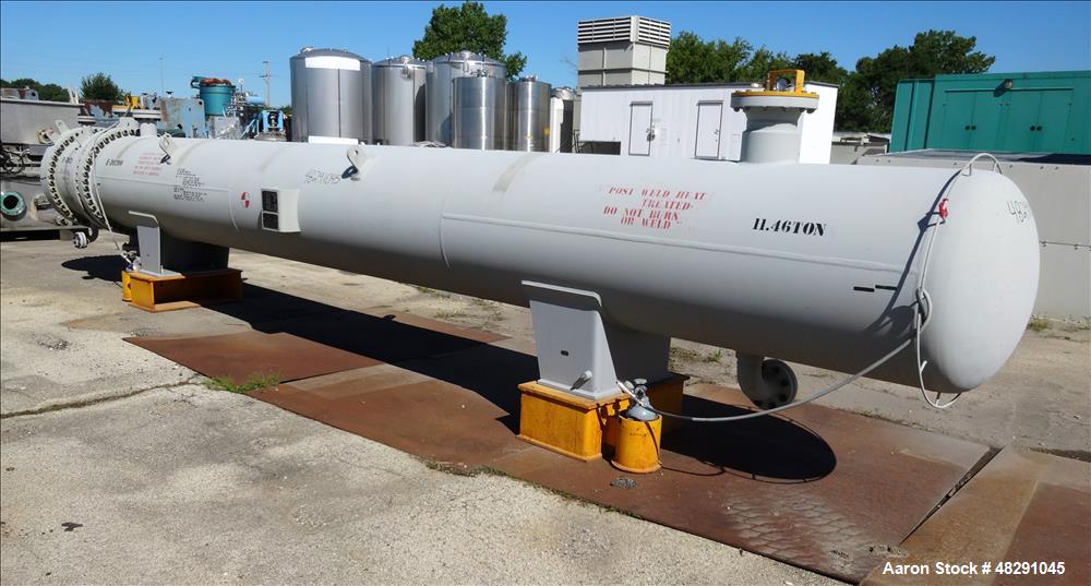 Unused Horizontal 4-Pass U-Tube Shell & Tube Heat Exchanger – 3,409 Sq. Ft., Carbon Steel