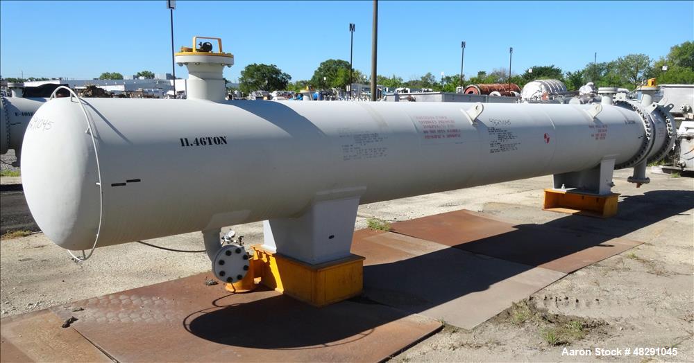 Unused Horizontal 4-Pass U-Tube Shell & Tube Heat Exchanger – 3,409 Sq. Ft., Carbon Steel
