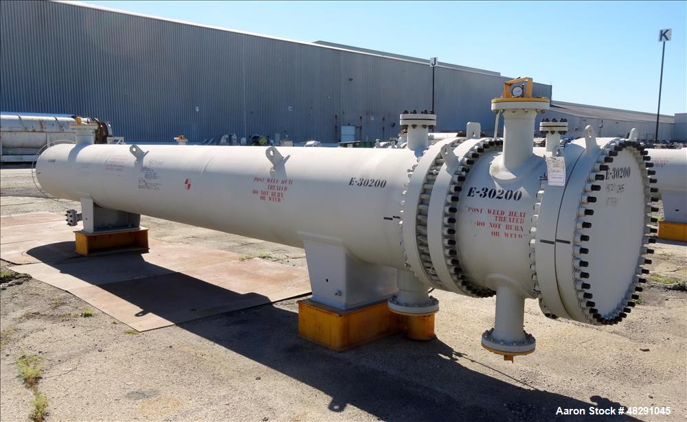 Unused Horizontal 4-Pass U-Tube Shell & Tube Heat Exchanger – 3,409 Sq. Ft., Carbon Steel