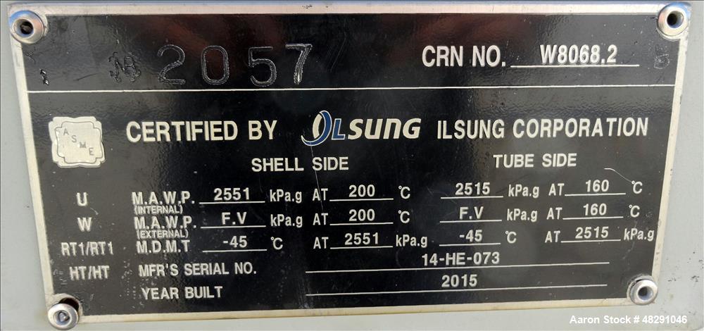 Unused- 4 Pass U Tube Shell & Tube Heat Exchanger