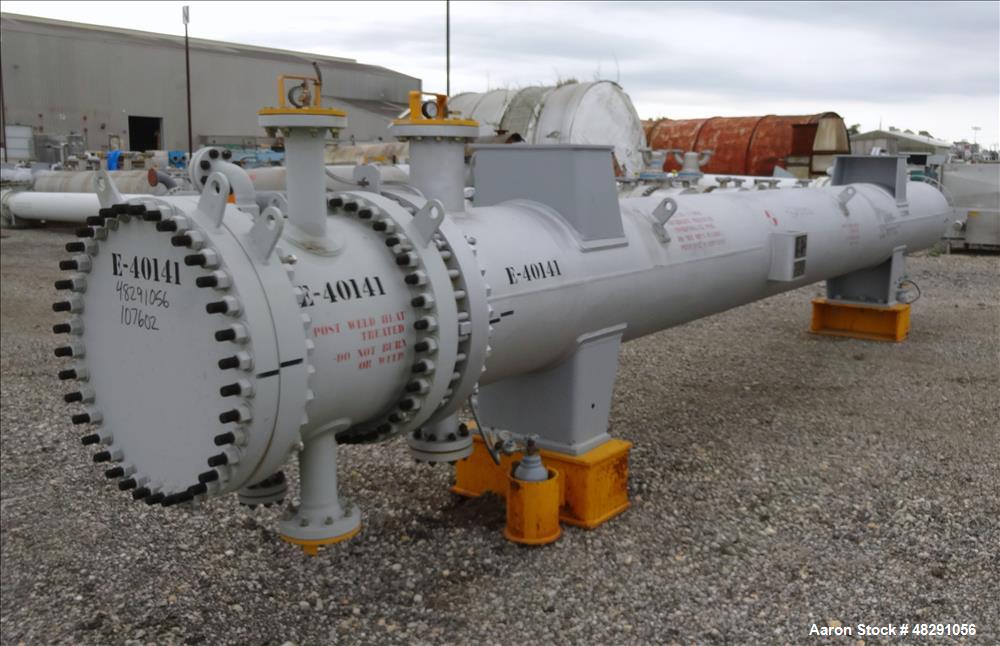 Unused 4-Pass U-Tube Shell & Tube Heat Exchanger – 2,140 Sq. Ft., Carbon Steel