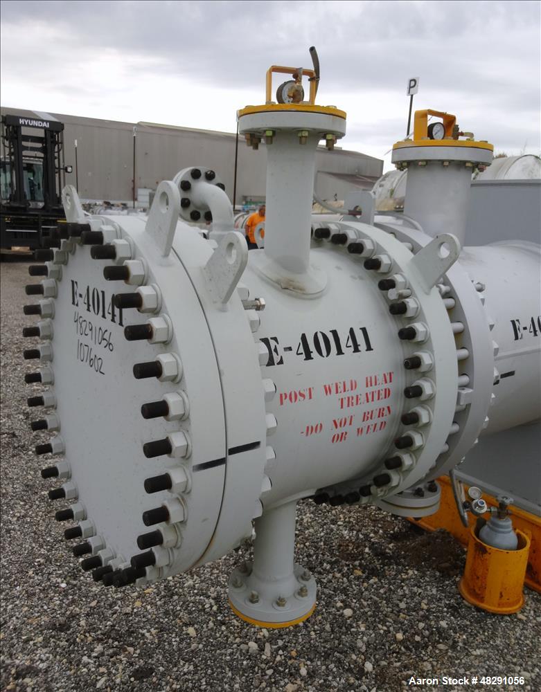 Unused 4-Pass U-Tube Shell & Tube Heat Exchanger – 2,140 Sq. Ft., Carbon Steel