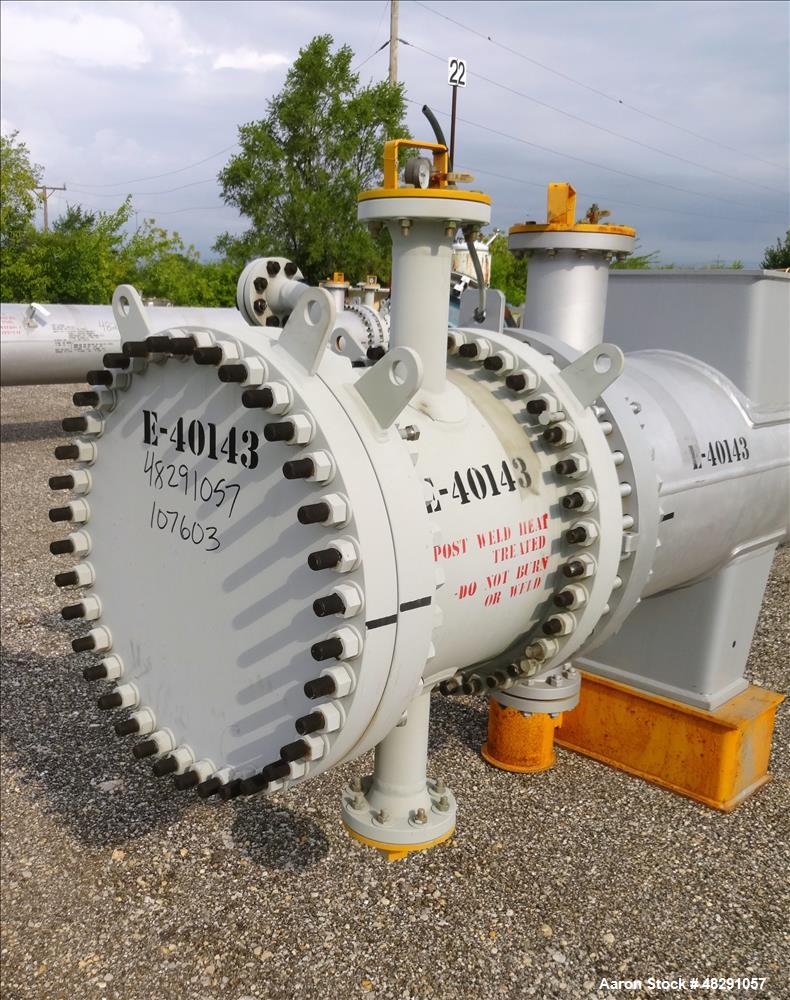 2140 Square Feet, Unused- 4 Pass U Tube Shell & Tube Heat Exchanger