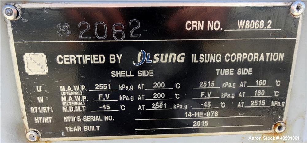 Unused- U Tube Shell & Tube Heat Exchanger