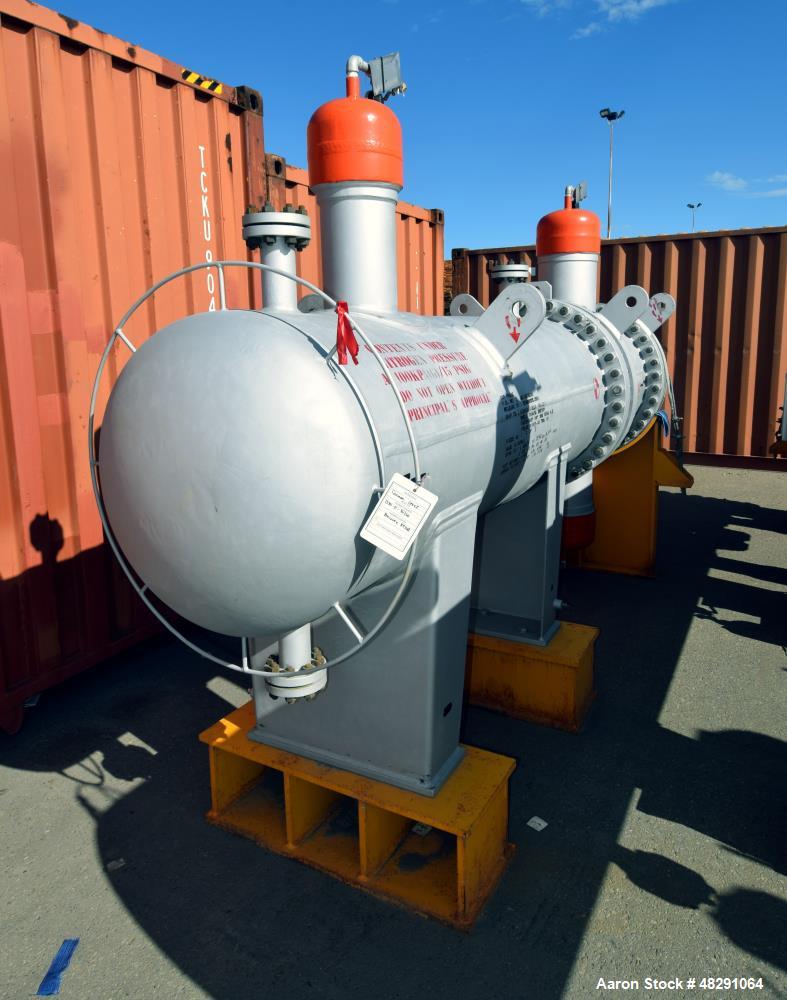 Unused- Ilsung Corporation U Tube Shell & Tube Heat Exchanger, Approximate 700 Square Feet, Carbon Steel, Horizontal. Shell rated 486psi/Full Vacuum at 392 degrees F., (178) 1” diameter x 90” long tu...