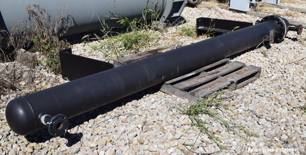 Unused- J.F.D Tube & Coil U Tube Shell & Tube Heat Exchanger, 94 Square Feet, Type BEU, Size 10-144, Horizontal. Carbon steel shell rated 100 psi at -20 to 650 degrees F. (20) 3/4" Diameter x 14' lon...