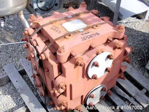 Used- Kearney Graphite Block Type Heat Exchanger, 55 square feet, model 55/55. Graphite contact areas. Shell and tubes rated...