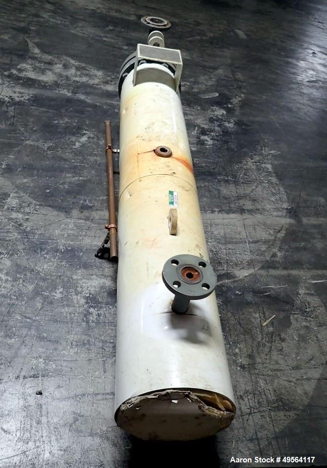 Used Ketema Shell and Tube Heat Exchanger, 18 Square Feet, Model 6-B-47, U Tube Design. Carbon steel tubes, tube sheet, bonnet and shell, (12) .75" diameter tubes rated 150 psi at 375 degrees F. Shel...